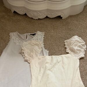 Elegant White and Cream Blouses